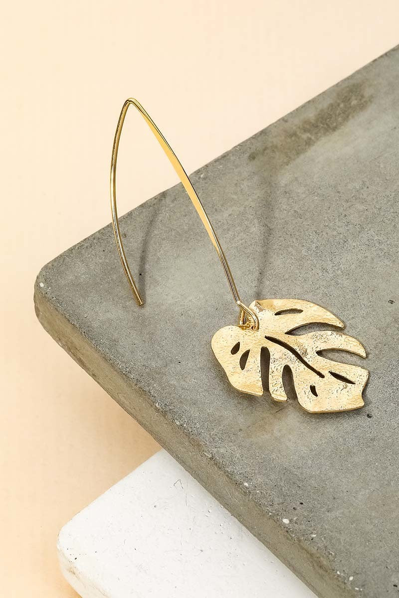 Monstera Dangle Earrings