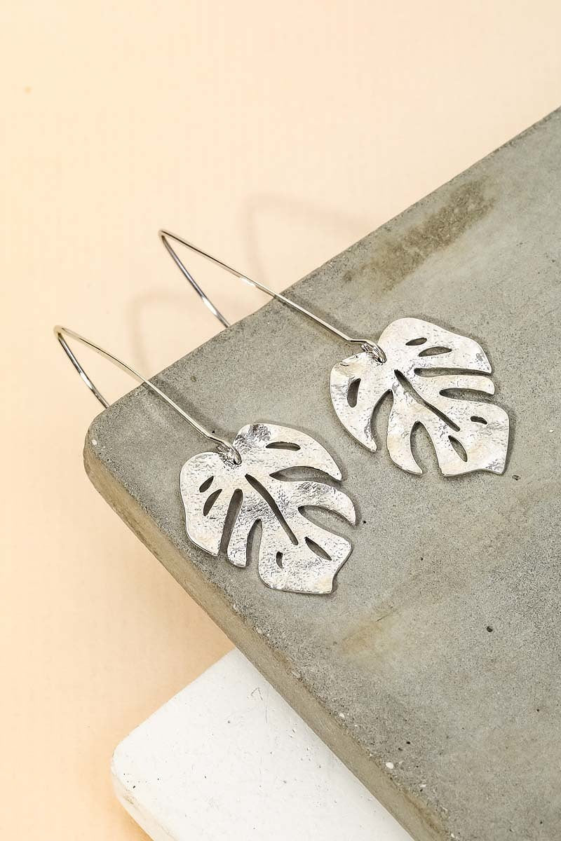 Monstera Dangle Earrings