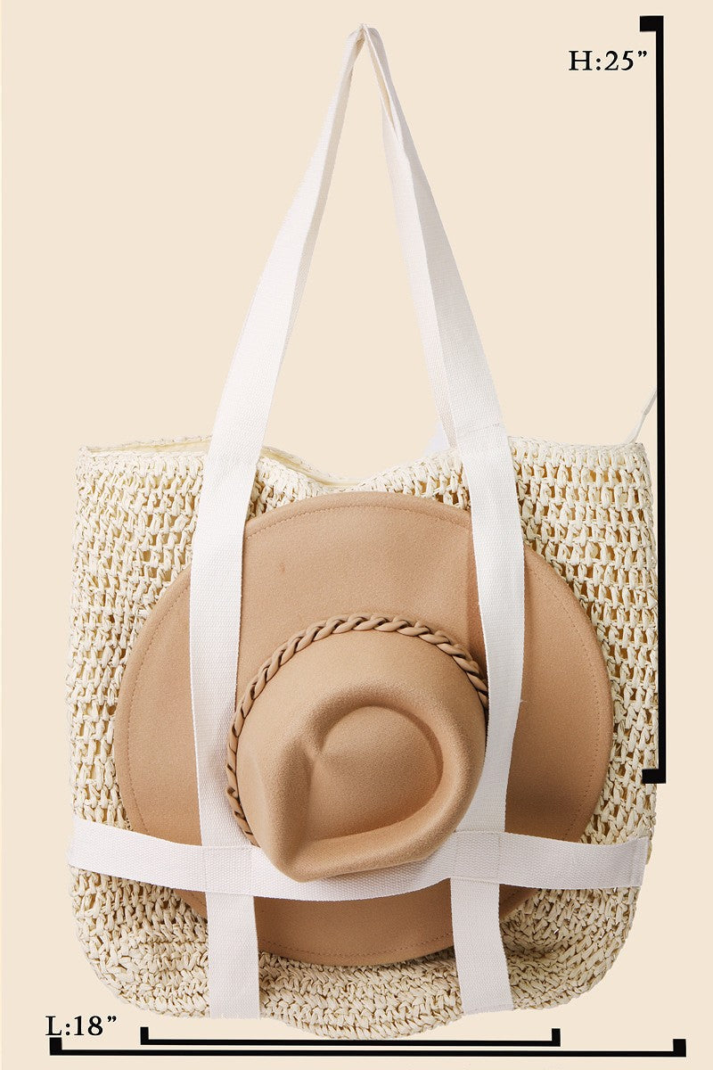 Braided beach online bag