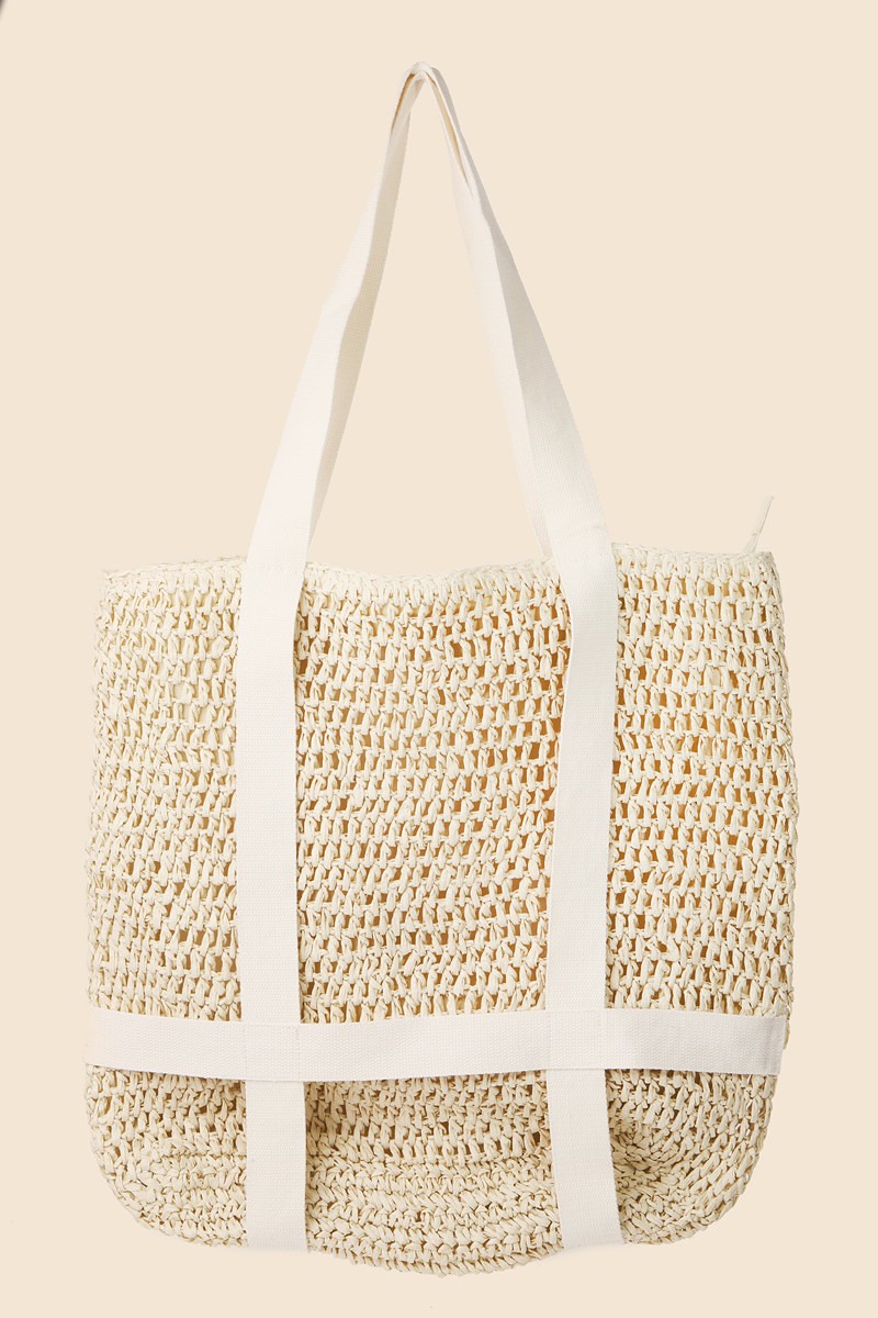 The Straw Paper Braided Tote Bag