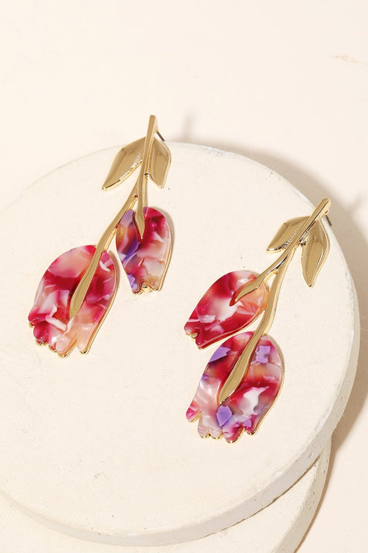 Flowers Drop Earrings